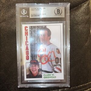 Chevy Chase Trading Card with Autograph
